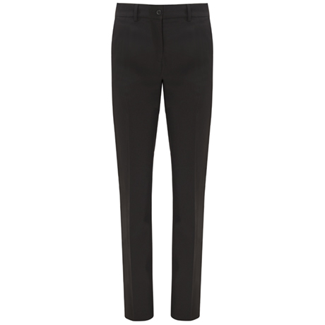 Pantalón negro de vestir de corte recto.