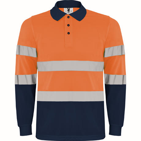 azul marino-naranja flúor