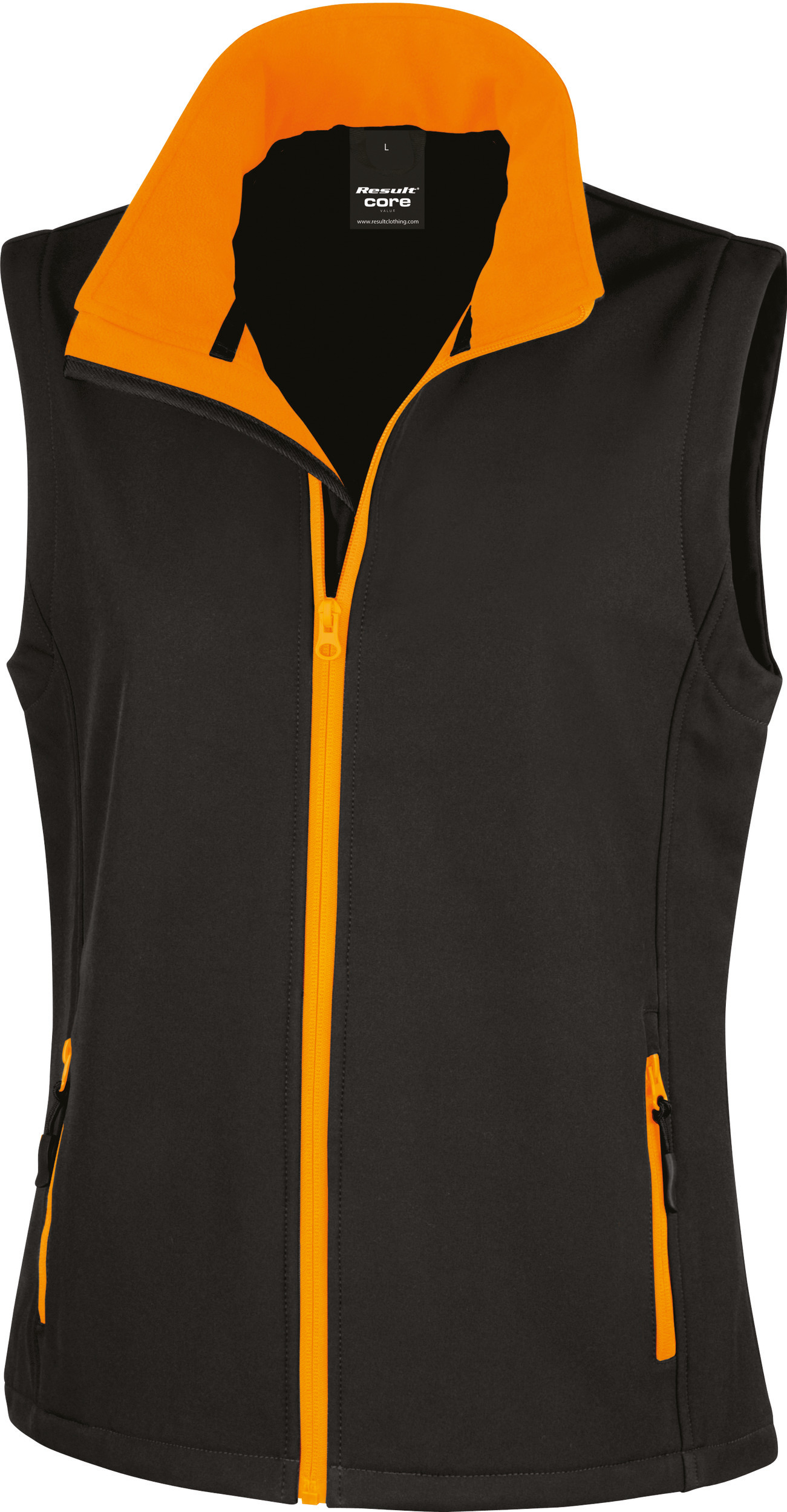 black/orange
