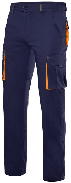 Azul marino/Naranja flúor